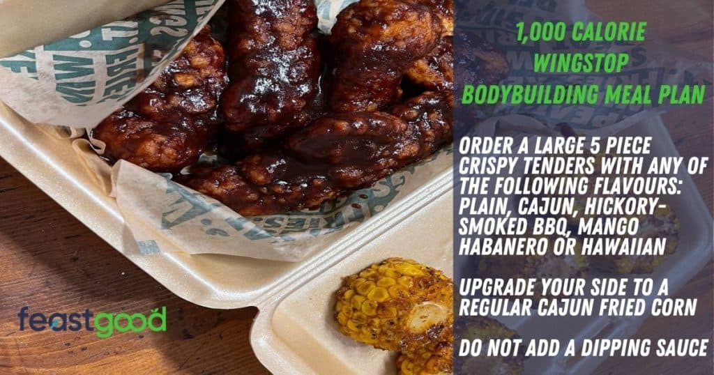 1000 calorie bodybuilding wingstop meal plan