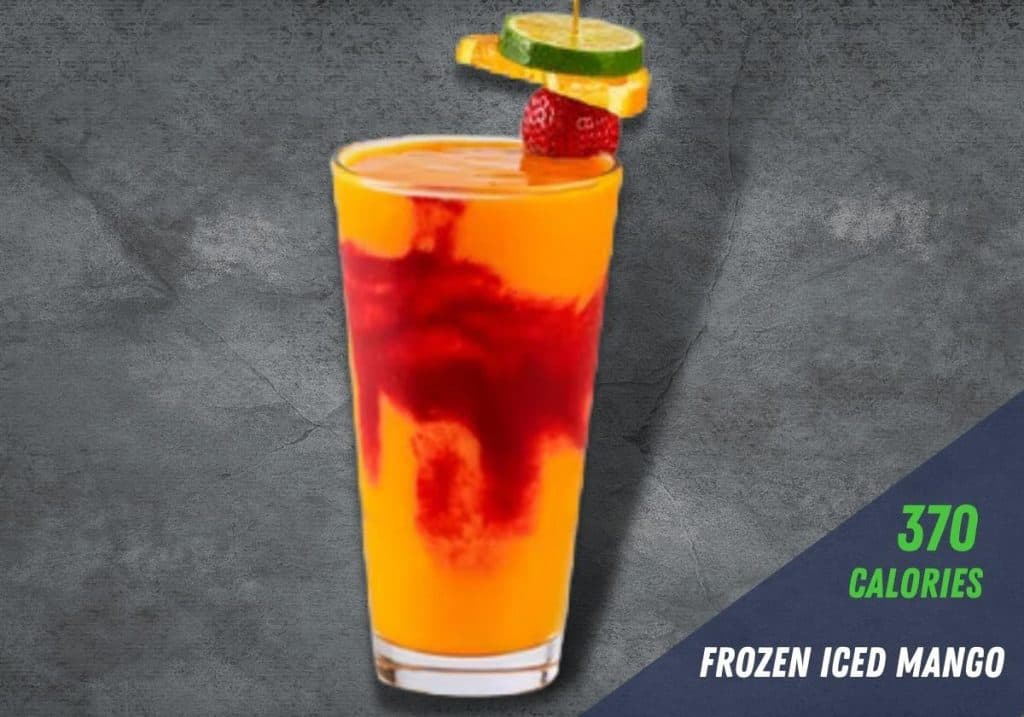 cheesecake factory frozen iced mango: 370 calories per serving