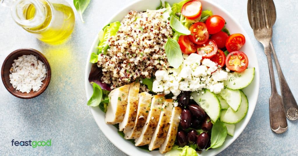 Greek chicken bowl - pre-workout