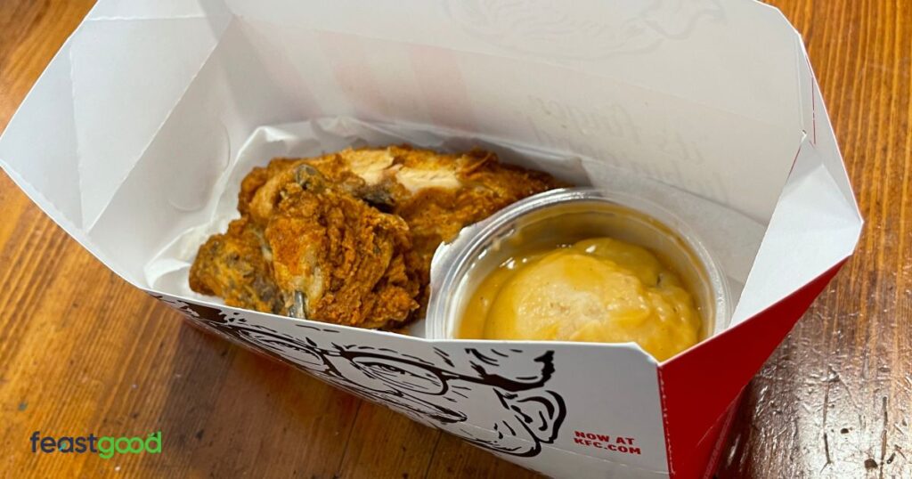 KFC Cutting Meal #1: Two-Piece Grilled Chicken Combo (410 Calories)