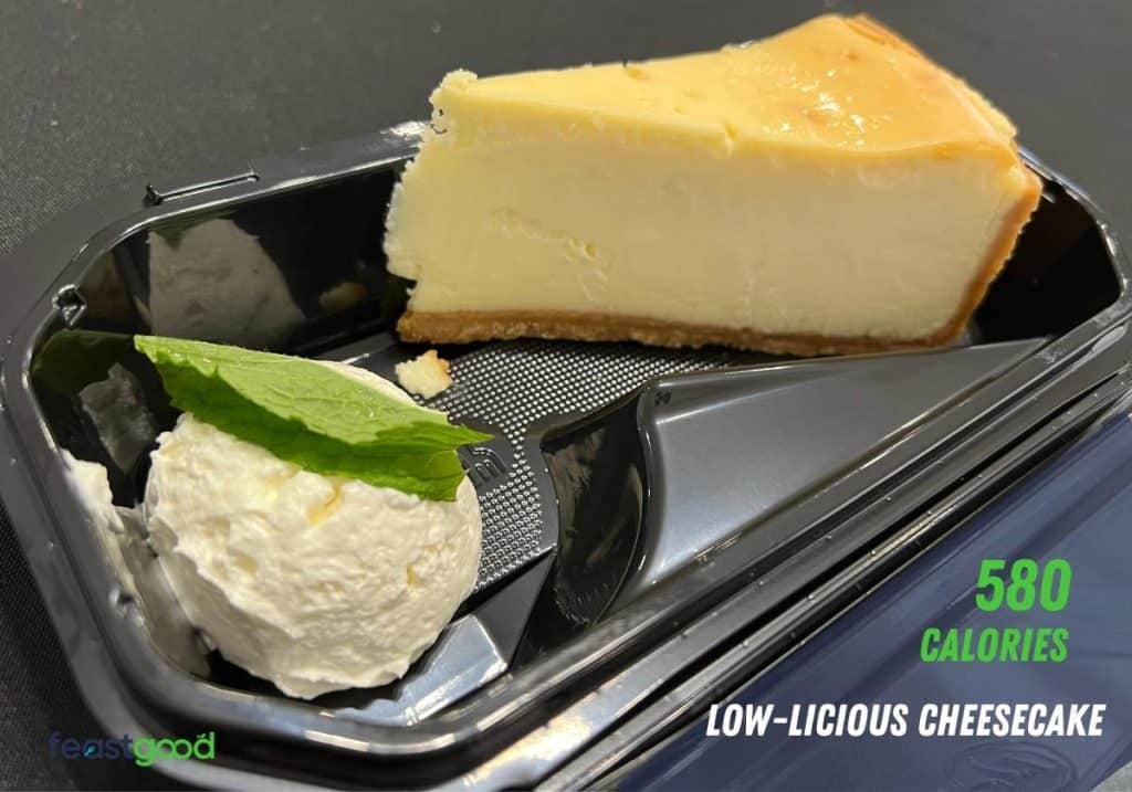 Low-Licious Cheesecake – 580 calories per serving