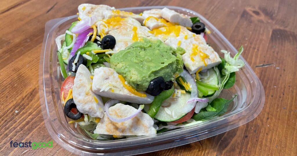 Subway Cutting Meal #1: Oven-Roasted Chicken Salad With Double Meat (400 Calories)