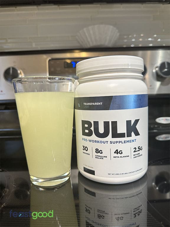 Transparent Labs Bulk taste