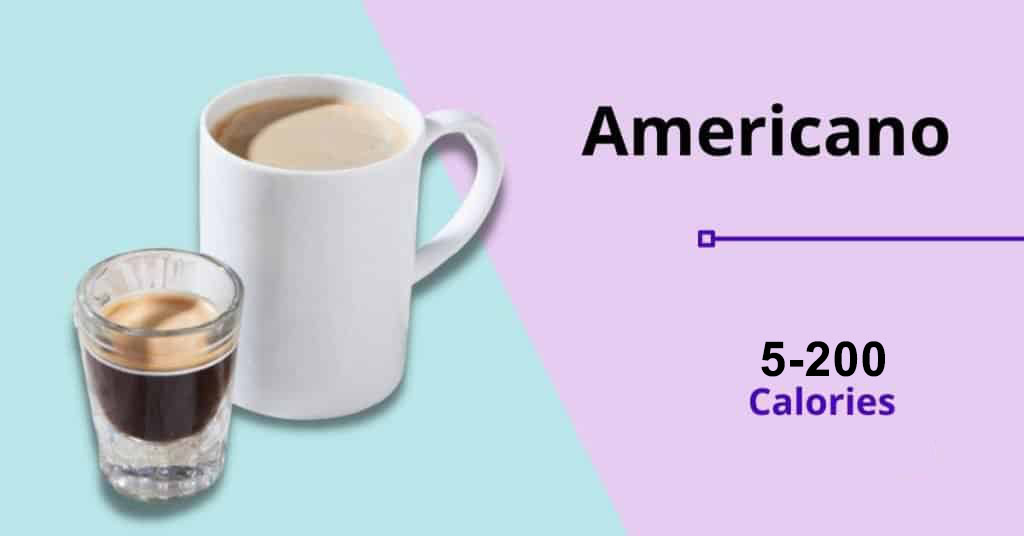 coffee bean: americano (5-200 calories)