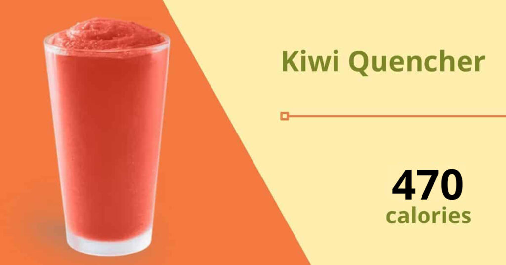 tropical smoothies kiwi quencher (470 calories)
